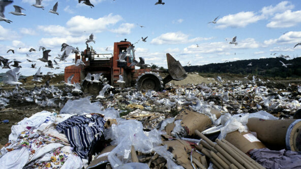 Unsightly photo of landfill