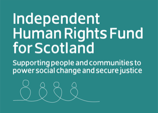 Logo for the Independent Human Rights fund for Scotland.