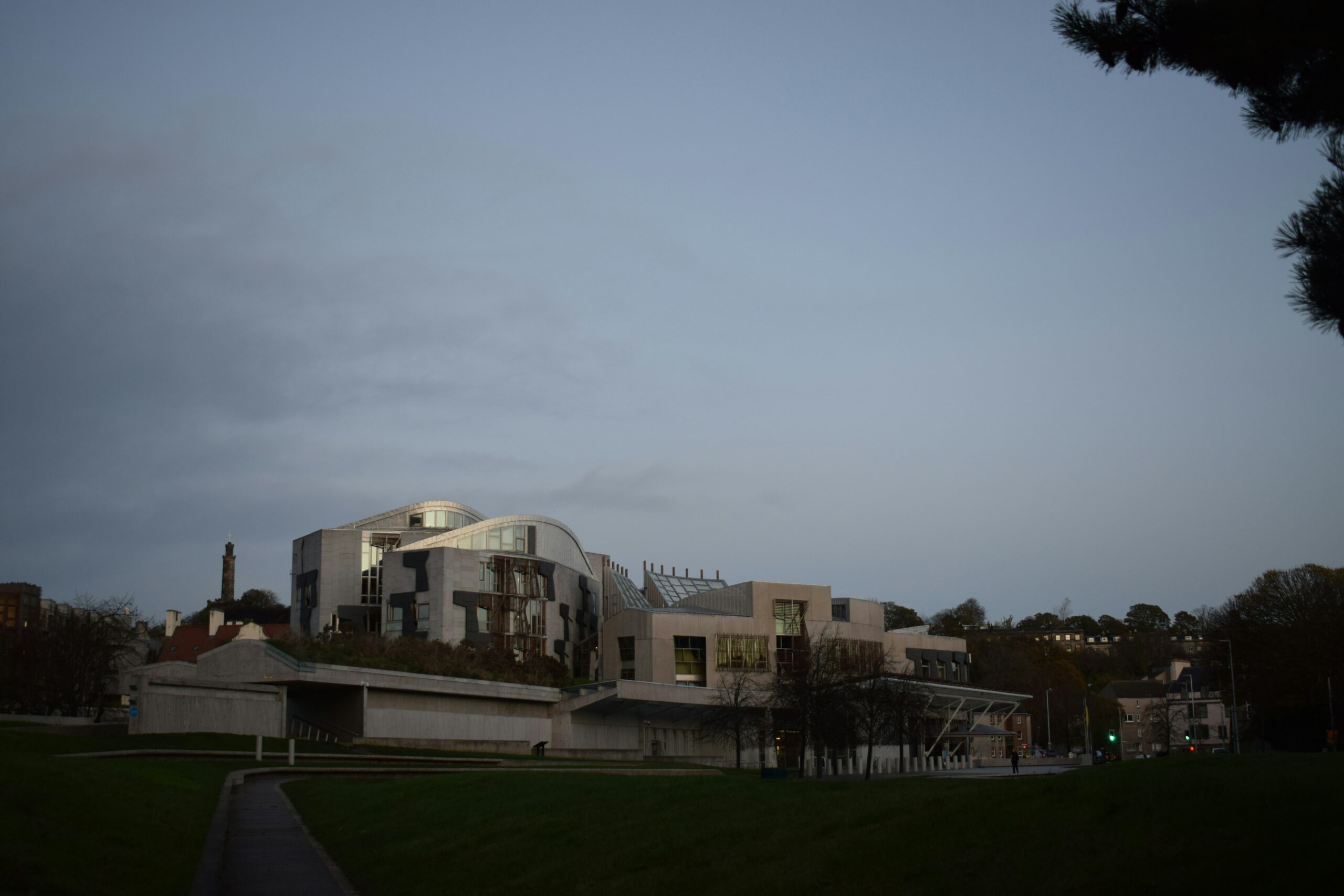 The Scottish Parliament building.